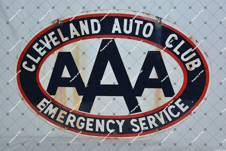 AAA Cleveland Auto Club Emergency Service Sign