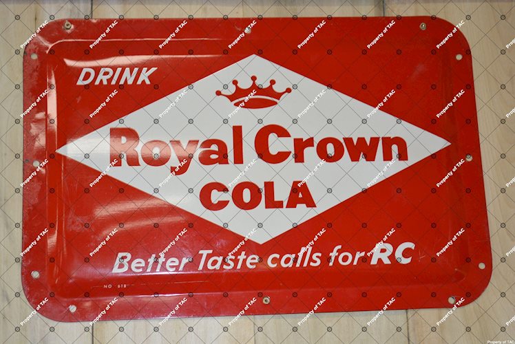 Dink Royal Crown Cola better taste calls for RC" truck sign"