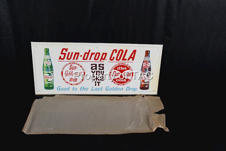 Sun-Drop Cola "As You Like It" w/Bottles Metal Sign