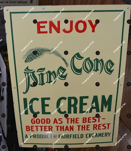 Enjoy Pine Cone Ice Cream Metal Sign