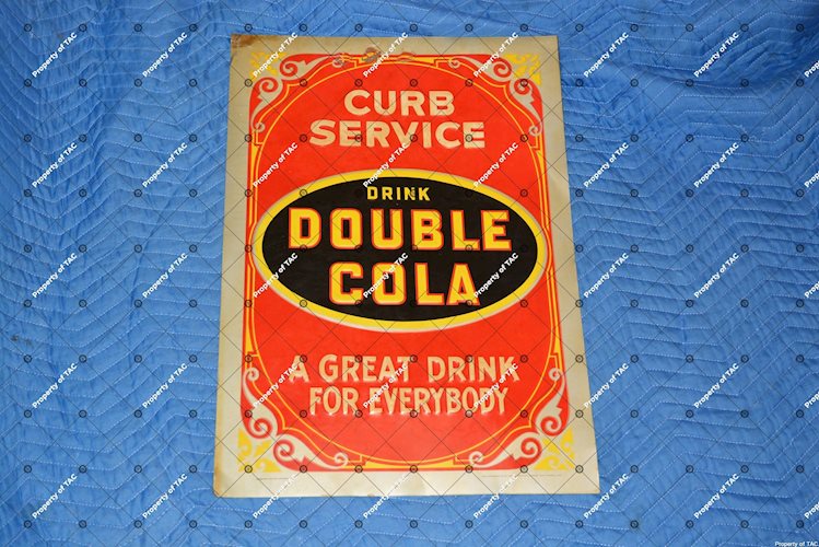 Drink Double Cola Curb Service" sign"