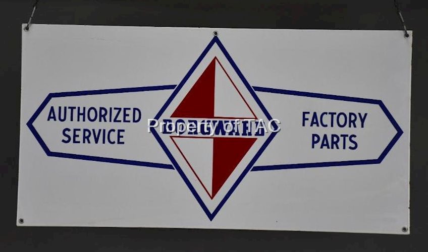 Borgward Authorized Service Factory Parts Porcelain Sign