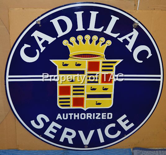 Cadillac Authorized Service with crest logo,