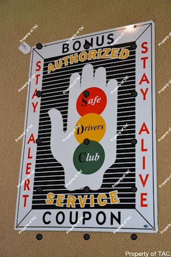Authorized Service Safe Drivers Club" sign"