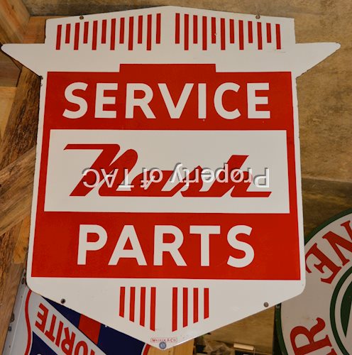 Nash Service Parts Porcelain Sign