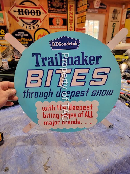 B.F. Goodrich Trailmaker Bites Metal Tire Insert Sign