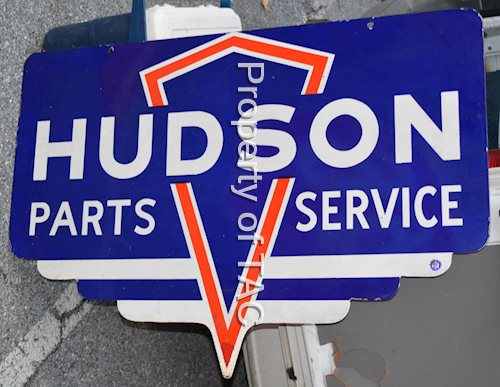 Hudson Parts Service Porcelain Sign