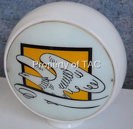 Unknown Brand Eagle Logo 13.5" Single Globe Lens
