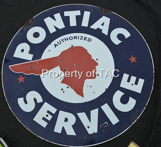 Pontiac Authorized Service w/Full-Feather Star Logo
