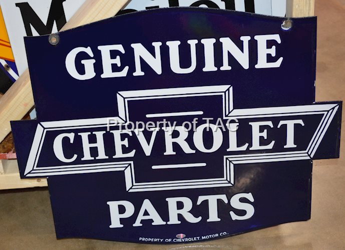 Genuine Chevrolet Parts Porcelain Sign (TAC)