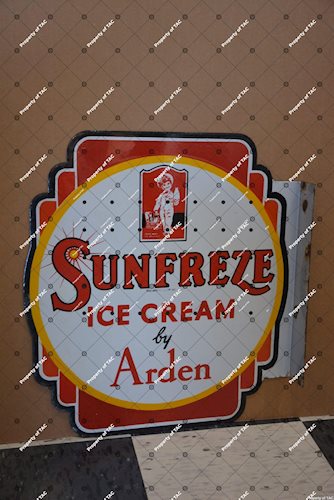 Sunfreze Ice Cream by Arden w/logo sign