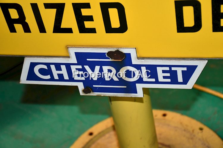 Chevrolet Bowtie Porcelain Sign (small)