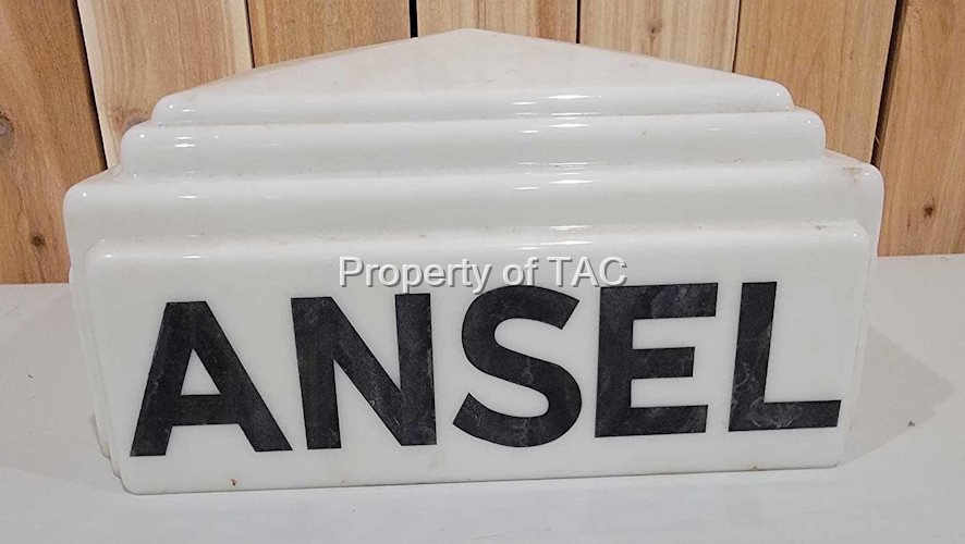 Rare Milk Glass Top for a Tokheim Model #36B Gas Pump