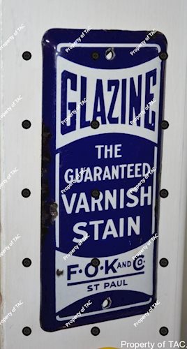 Glazine Varnish Stain F-O-K & Co. sign