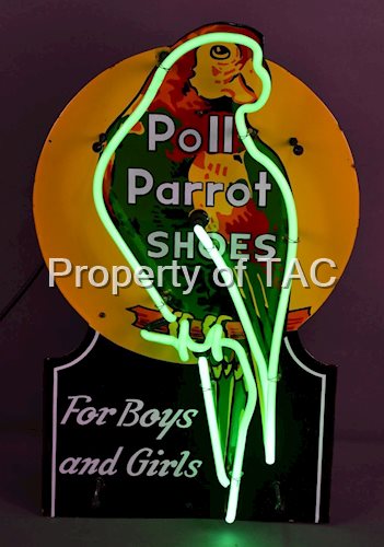 Poll Parrot Shoes "For Boys and Girls" Counter Top/Window Neon Sign