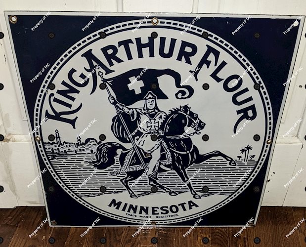 King Arthur Flour Minneosat SSP Single Sided Porcelain Sign