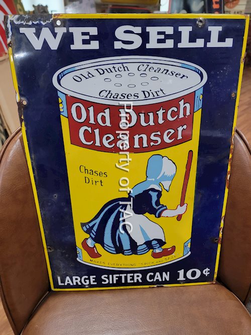 We Sell Old Dutch Cleanser w/Logo Porcelain Sign