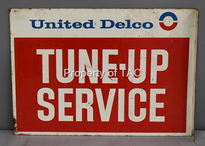 United Delco Tune-up Service Metal Flange Sign
