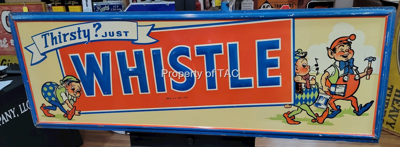 Thirsty? Just Whistle w/3-Elves Metal Sign