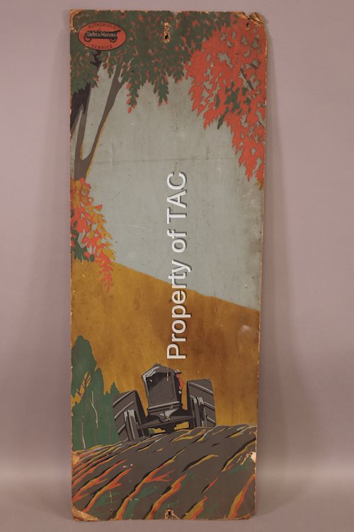 UNITED MOTOR SERVICE LOGO CARDBOARD SIGN