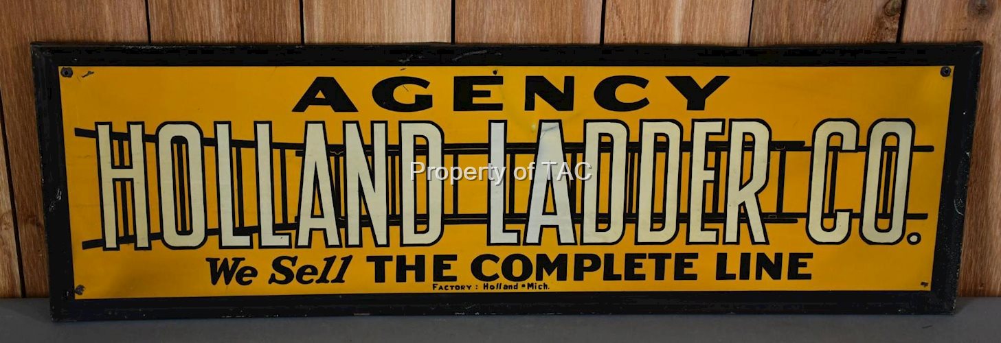Holland Ladder Co. "We Sell Complete Line" Metal Sign