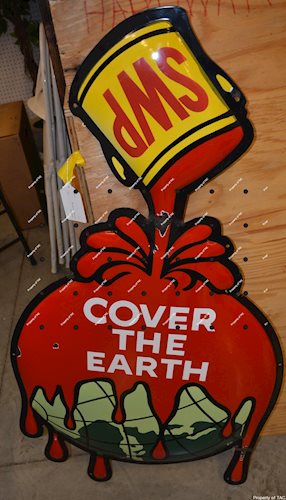 SWP Cover the Earth Porcelain sign