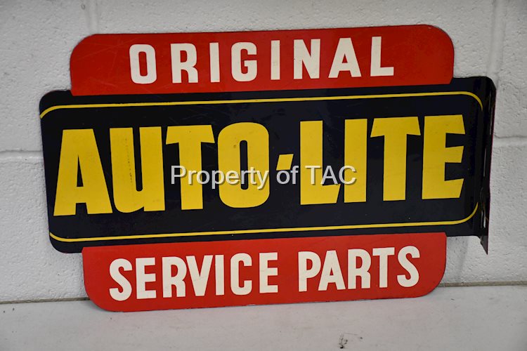 Auto-Lite Original Service Parts Metal Flange Sign