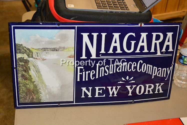 Niagara Fire Insurance Company New York Metal Sign