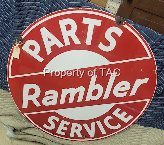 Rambler Parts Service Porcelain Sign