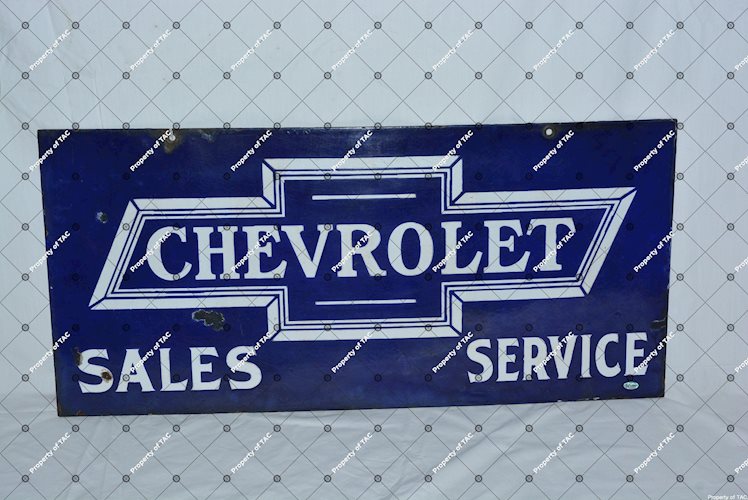 Chevrolet in bowtie Sales & Service Sign