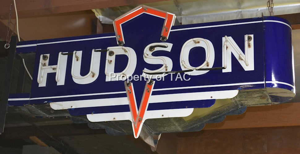 Hudson (auto) Porcelain Neon Sign