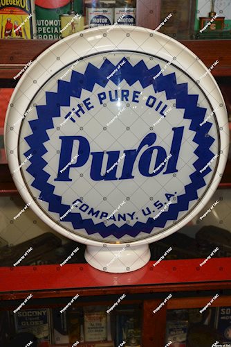 Pure Purol w/sawtooth border 15D single globe lens"