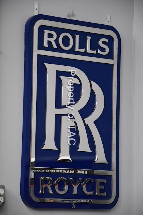 Rolls Royce RR Metal Sign
