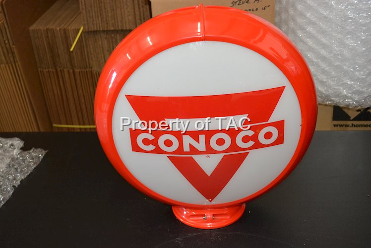 Conoco w/Triangle Logo 13.5" Single Globe Lens