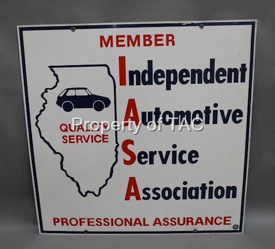 Member IASA Quality Service w/Image Metal Sign