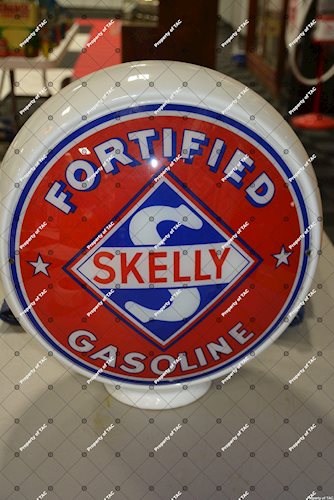 Skelly Fortified Gasoline 13.5 single globe lens"