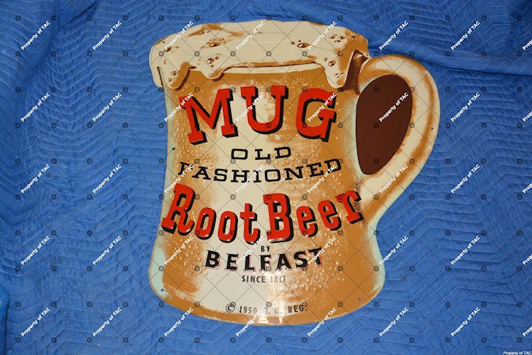 Mug Old Fashioned Root Beer sign