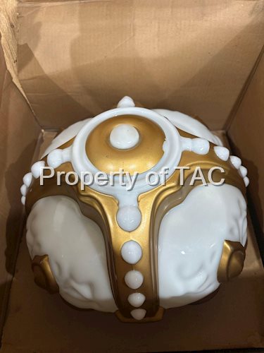 Standard Oil Gold Crown OPC Milk Glass Globe