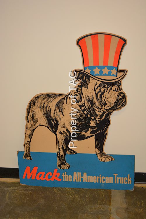 Mack "The American Truck" w/Bulldog Cardboard Sign