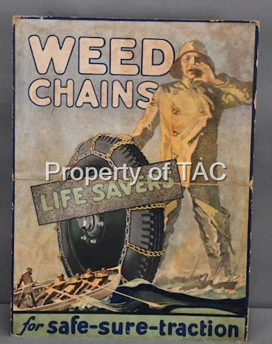 Weed Chains "Lifesavers" Logo Car Cardboard Easel Back Sign