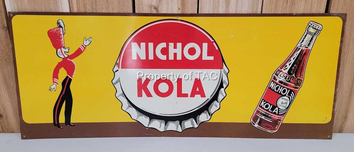 Nichol Kola w/Logos Metal Sign