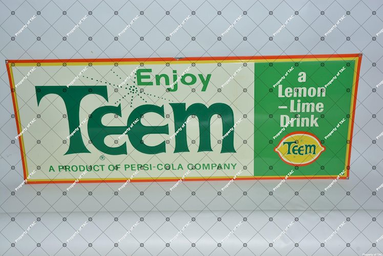 Enjoy Teem a Lemon-Lime Drink" painted sign"