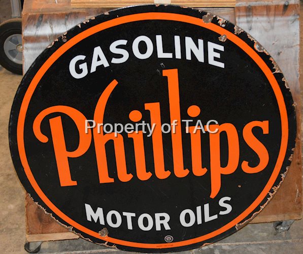 Phillips Gasoline Motor Oil Porcelain Sign
