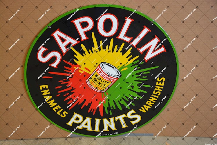 Sapoline Enamels Paints Varnishes sign