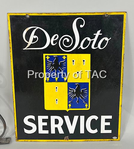 DeSoto Service w/Logo Porcelain Sign