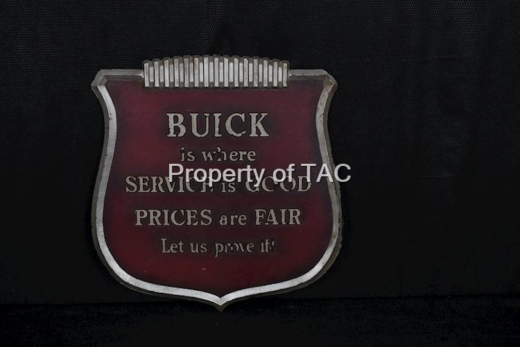 Buick is where Service is Good Prices are Fair Sign