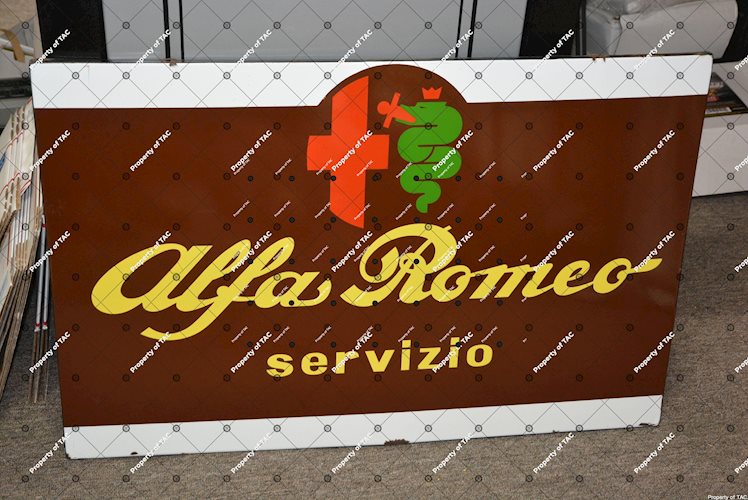 Alfa Romeo Servizio w/logo sign