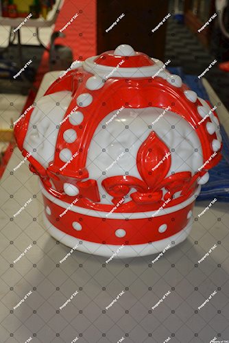 Standard Oil Crown OPC milk glass globe