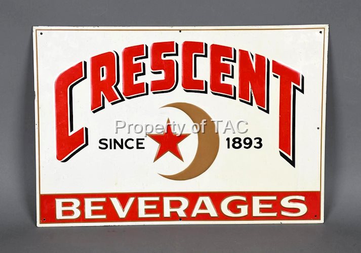 Crescent Beverages w/Logo Metal Sign (TAC)