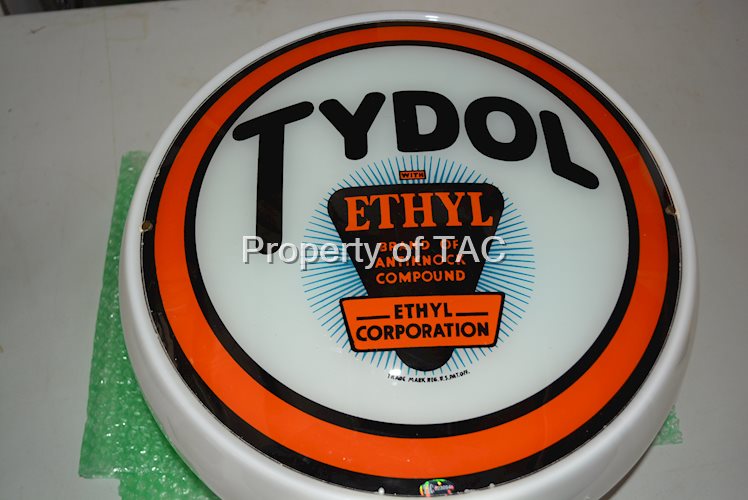 Tydol w/Ethyl Logo 13.5"D. Single Globe Lens